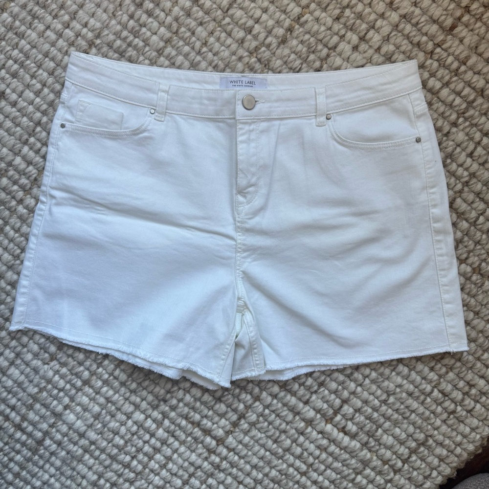 The White Company Crisp White Jean Shorts